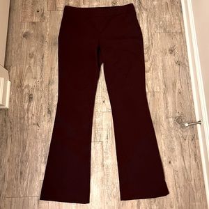 Maroon Slip on Work Trousers